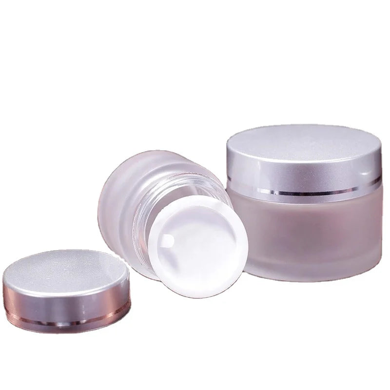 Cosmetic Jar 5g 10g 20g 30g 50g  100g Glass Cream Jar Empty Frosted Glass Jar