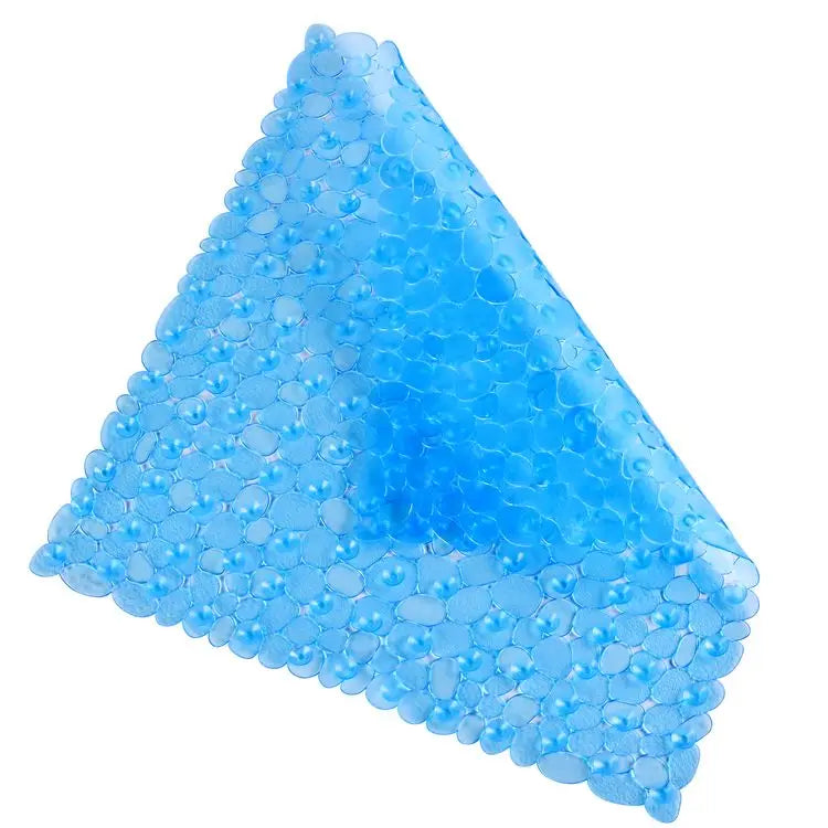 54x54cm Anti-Slip Square Shower Mat for Inside Durable PVC Bathtub Mat with Suction Cups for Inside Shower and Bathroom Safety