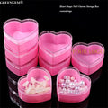 Heart Shaped Candy Storage Boxes Capacity Packaging Jar for Nail Rhinestones Powder Craft Containers Nail Charm Storage Box