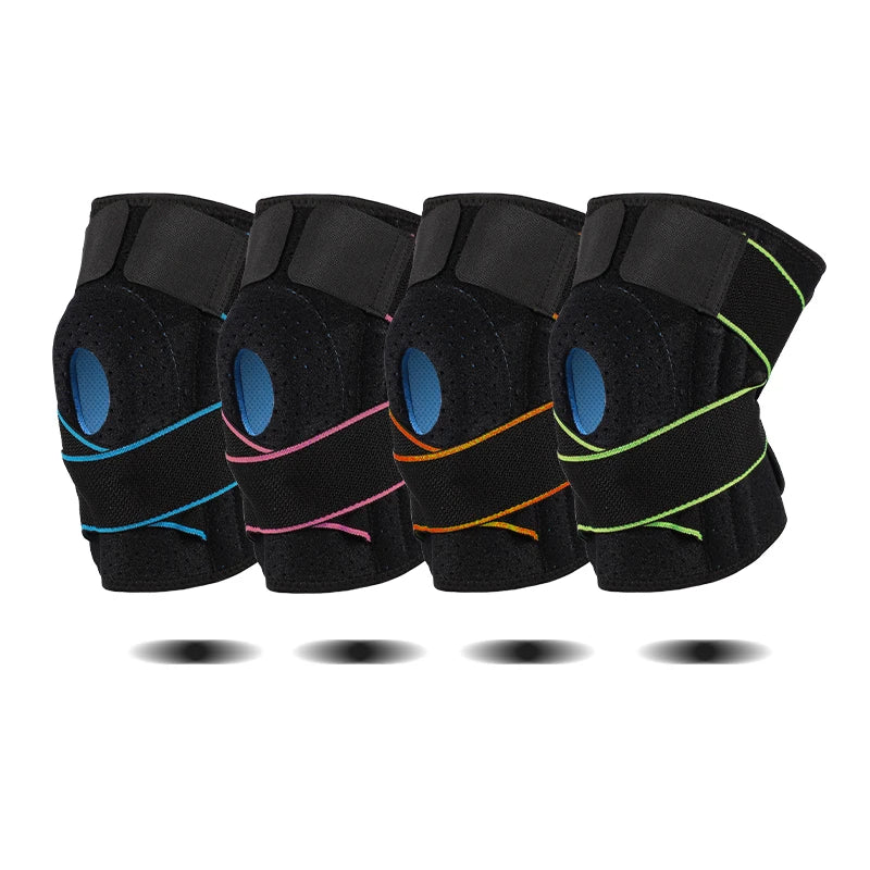 SHIWEI-908#Neoprene Knee Straps Support Silicone Pad Knee Brace with Support bar Knee Protector
