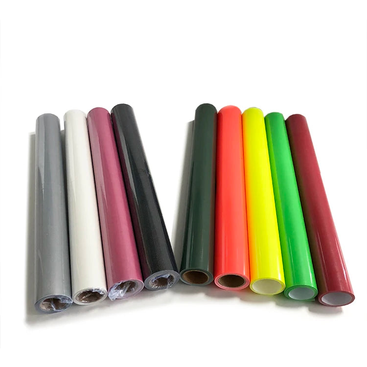 Wholesale 12Inch X 5Ft Reflective Heat Transfer Vinyl Iron-On Easyweed Stretch PU Film Clothing Fabric Low Temperature Textiles