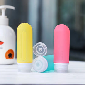 Wholesale Eco-Friendly Reusable Refilling Squeeze Lotion Shampoo Container Silicone Sport Gym Traveling Bottles With Lid
