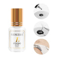Private Label Fast Dry Eye Lash Extension Glue Adhesive Supplies Waterproof 0.5 Second Clear Black False Eyelash Extension Glue