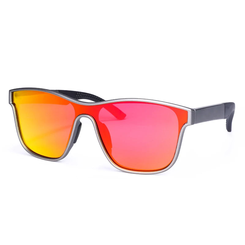 HUBO HB-508 Cycling Glasses Polarized Anti UV Protection Fashionable Lightweight with Blue Red Pink Lens