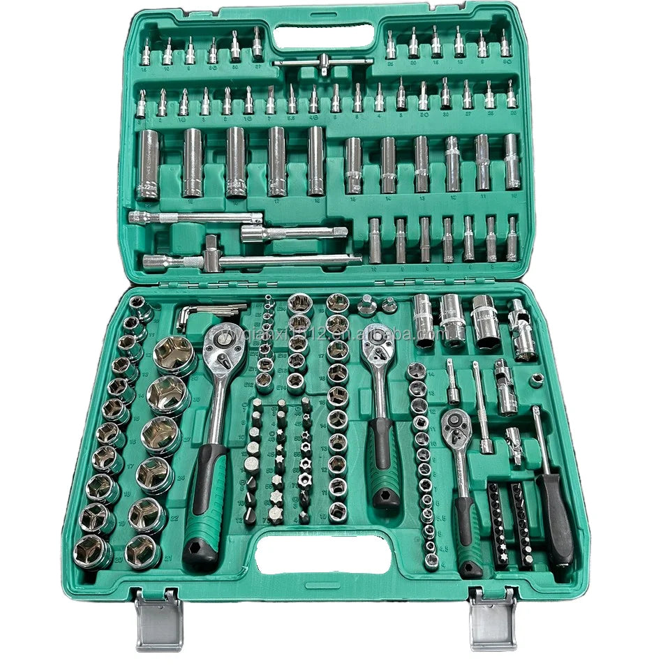 172pcs CR-V Auto Repair Tool Set Bike Car Ratchet Torque Wrench Wrench Screwdriver Socket Combo Kit OEM Supported Hard Case