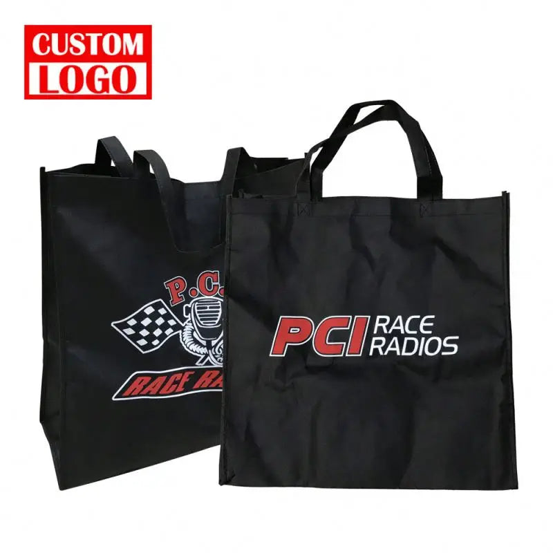 Free Sample Custom Advertising Fabric Customs Recycled Logo Printed Shopping Bag Laminated Non-Woven Shopping Bag