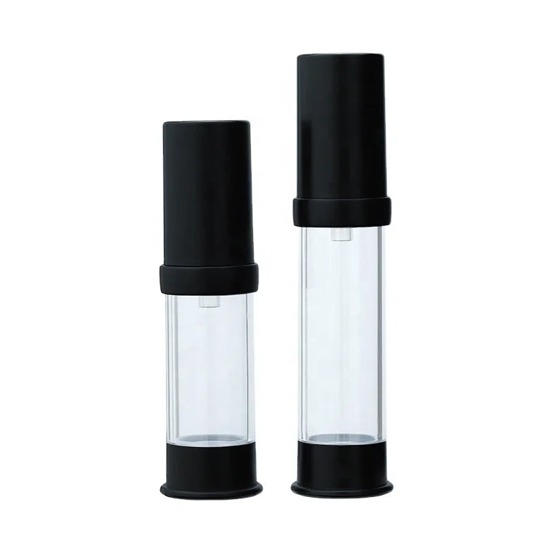 Luxury Airless Pump Bottle Lotions Creams 5ml-100ml Refillable Resistant Frosted Round/Cylinder 30g Model 45ml Capacity Glasses