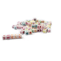 garment accessories plastic beads Letter Alphabet Beads Acrylic Beads Colorful Transparent for tailor use trimmings