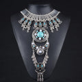 Vintage Women Necklaces Ethnic Baroque Pendant Tassel Chokers Necklaces