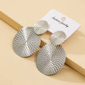 New Designs Vintage High-end Individual Pattern Ear Drop Goddess Exquisite Circular Iron Earrings for Gift