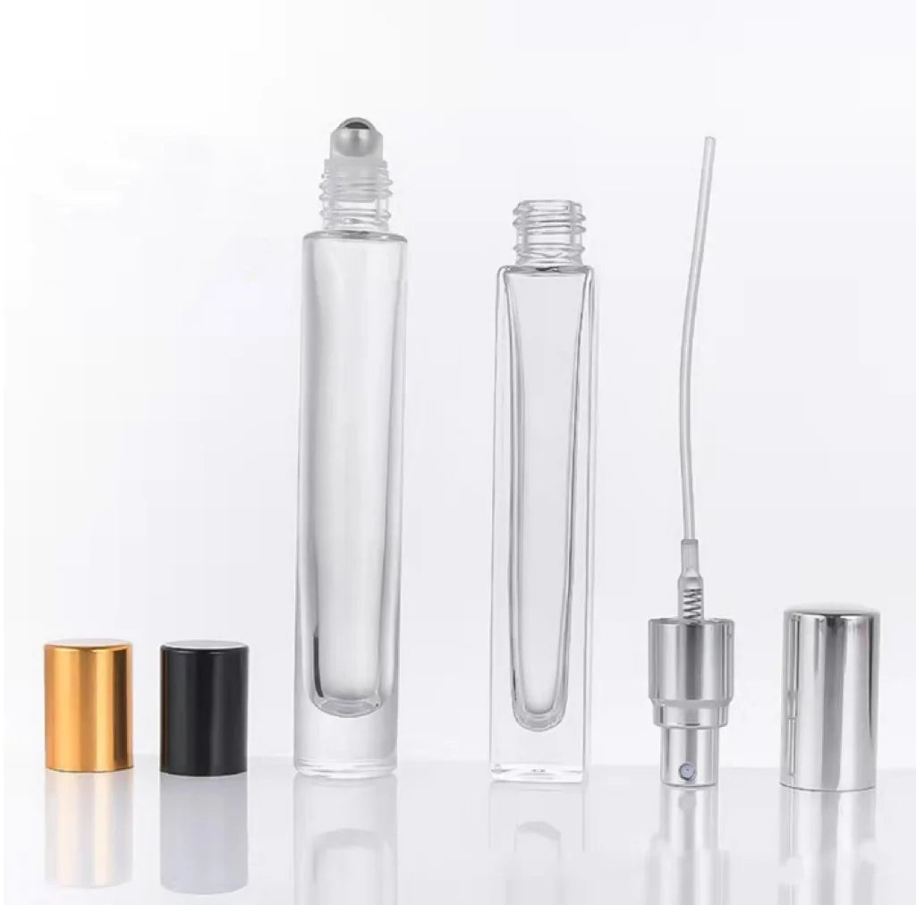 Stainless Steel Slim Perfume Oil  Seem Rollerball Top 10ml  Sanex Roll on Spray and Roll Bottle