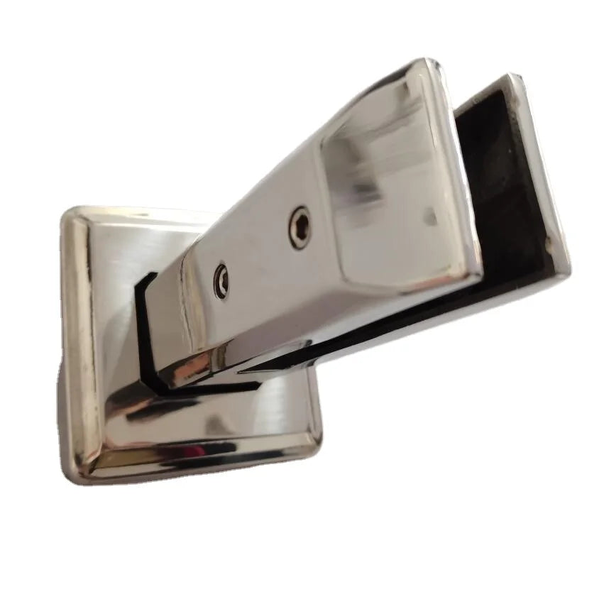 Stainless Steel Square Villa Stair Rail Mini Post Clamp and 160mm Height Spigot S003A with Bevel Side