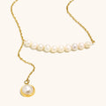 Maiou Trendy WaterProof Elegant Stainless Steel 18K Gold Plated Cute Chain Freshwater Pearl Necklace Jewelry for Women Jewelry