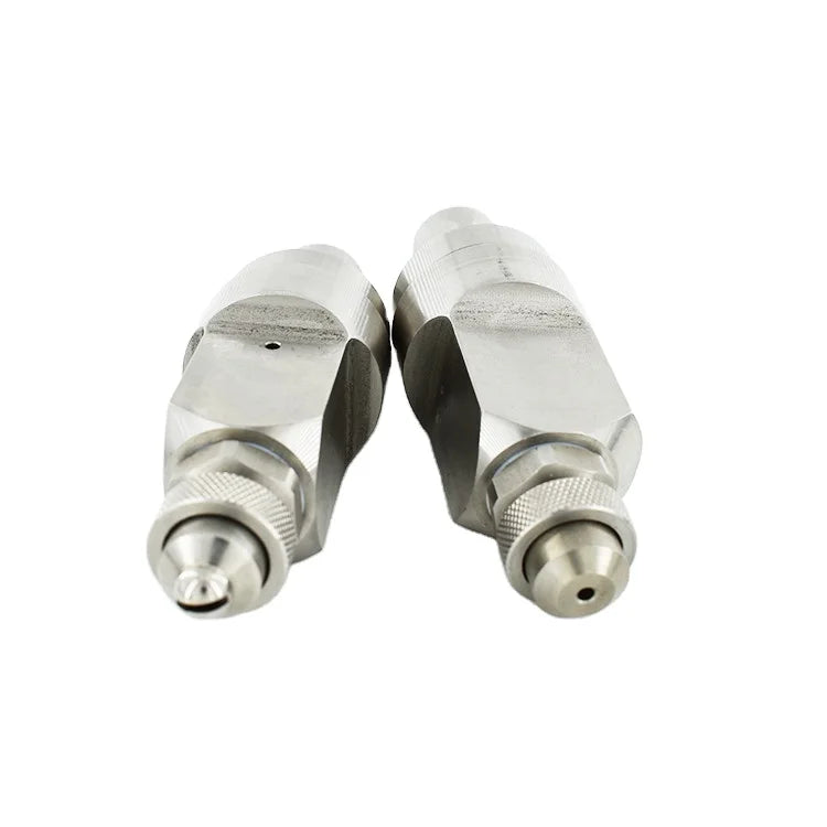 Stainless Steel Adjustable Air Atomizing Nozzle Two-Fluid Siphon Air-Water Mixing Nozzle Cooling Humidifying Nozzle