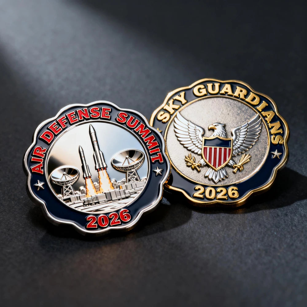 Custom 3D Antique Gold Metal Challenge Coin Modern Style Commemorative Customized Collections Souvenir Coin