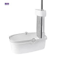 Wet and Dry Home Floor Cleaning System with Wringer Set Longer Handle Flat Floor Mop and Open Type Bucket