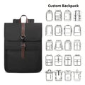 Business Backpack Anti Theft Smart Laptop Backpack Travel Bag Large Capacity Multi Function  Soft Fashion Black Waterproof