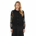 Customized logo Woman's Knitted Cardigan Pattern Woman's Long Sleeve Patchwork Jacket Cardigan Woman's Knit Sweater