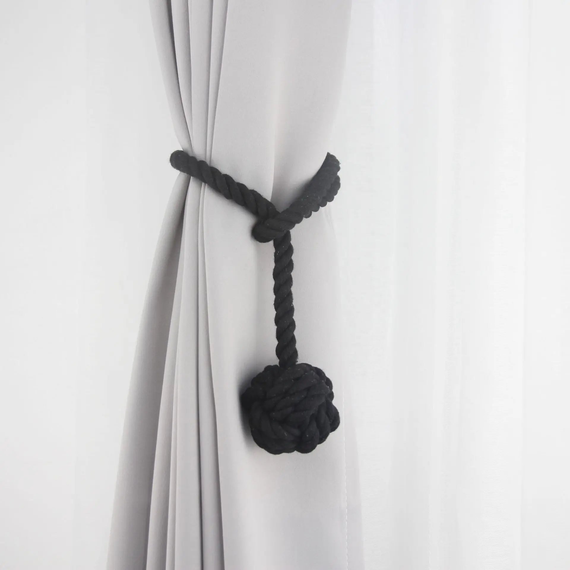 Modern Design Rope Curtain Holder with Accessories Tiebacks Strong 58.8cm/117cm