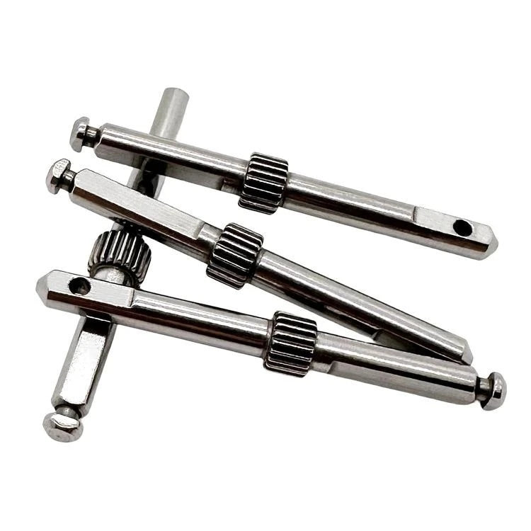 Jiyan Factory Stainless Steel 4140 420 316 304 Module 0.24 Mobile Phone Gear Shafts Turning With Grinding