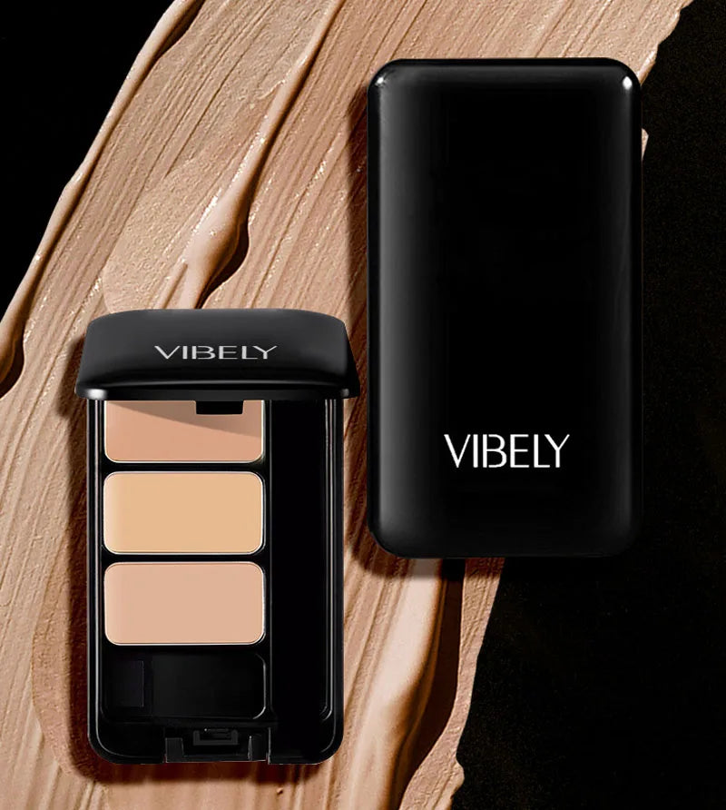 Concealer Pallette Makeup Contour Pro 1pcs 3 Color Cream Concealer Foundation Powder