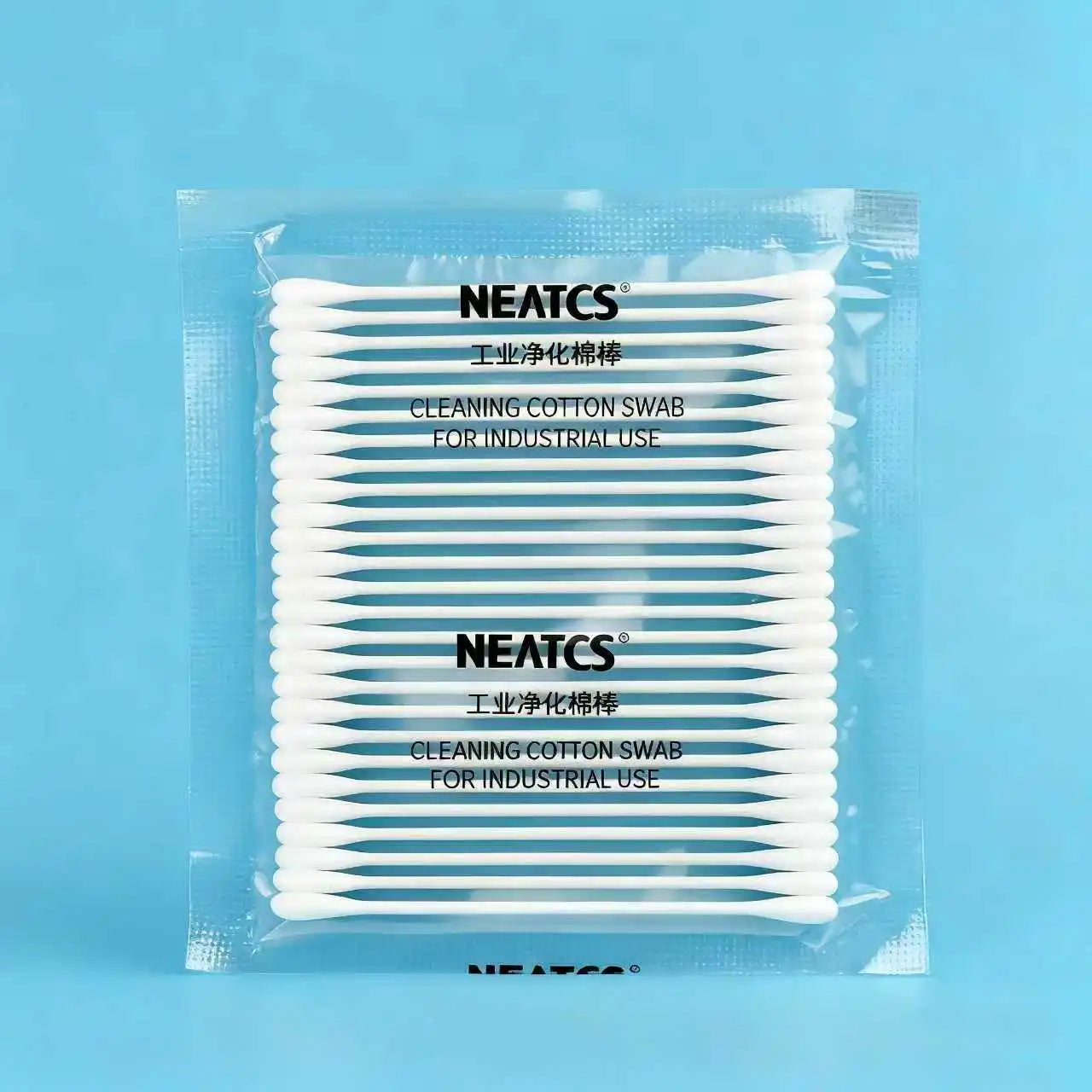 Double Shape Head Paper Stem Industrial Cotton Swab Lens Cleaning Stick Lint Free Cleanroom Fibre Optic
