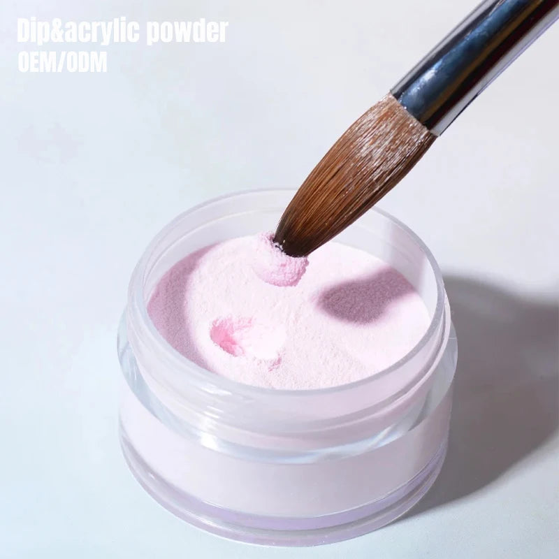 New 2 in 1 Dipping Powder Clear Nude Nail Art Salon Dipping Powder Wholesale Acrylic Dipping Monomer Glue System 2 in 1 Powder