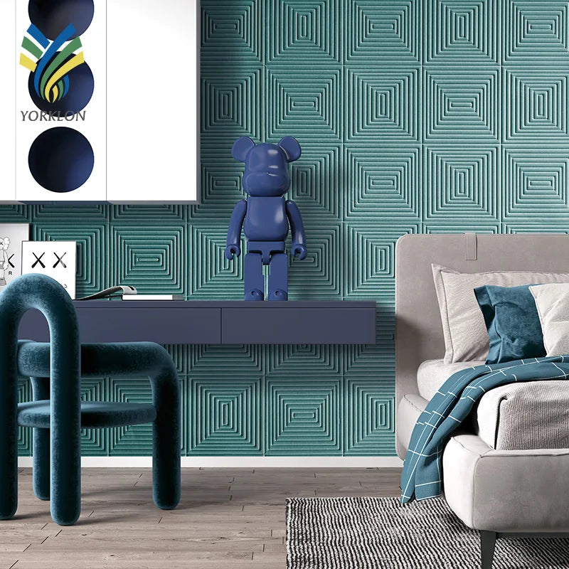 YKTB2025 Custom Modern Home Decor Wallpaper 5D 3D Soft Velvet Sound Absorbing Waterproof 1-Year Warranty