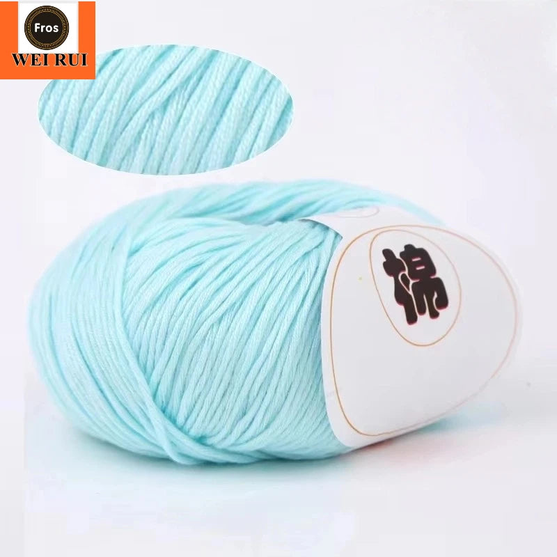 FANCY ORGANIC 100% THICK COTTON CROCHET THREAD YARN ART CROCHET SUPER SOFT PURE FINE COTTON WOOL 10PLY BALL YARN HAND KNITTING