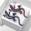 Men's New Animal Lizard Rhinestone Brooch Alloy Material Fashion Accessory for Men's Clothing