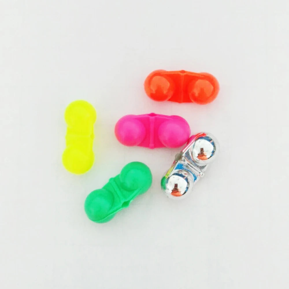 Selco Wholesale Double Rattle Attractor Sea Fishing Rig Beads Fishing Lure Noise Double Rattle Beads Rig Lure Beads Bell