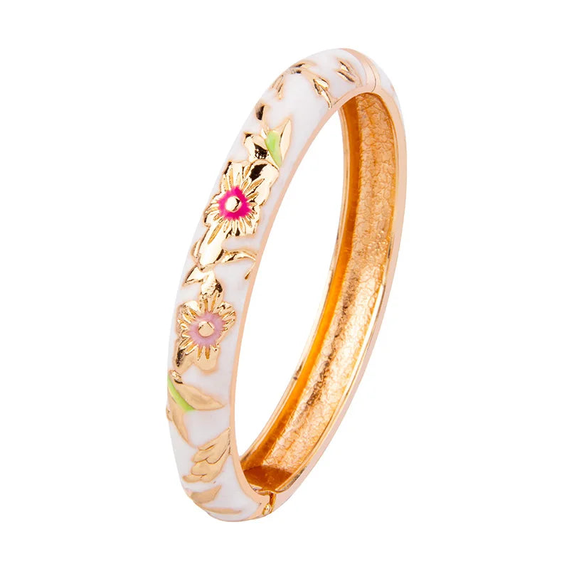 Daili Women's Fashion Bracelets and Bangles Colorful Zinc Alloy with Gold Plating Wholesale