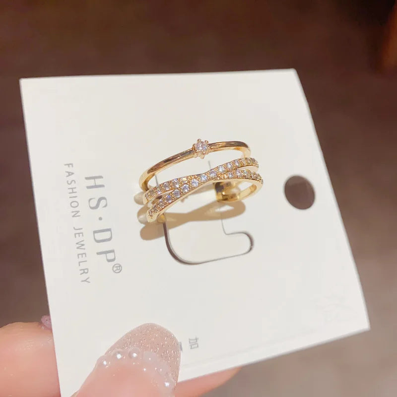 Wholesale Cheap Zinc Alloy Diamond Adjustable Rings Price in India