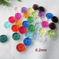 Hot Selling 6mm Thin Edge 4 Holes Transparent Tiny Buttons for Small Doll Clothing Sewing Craft Decorative Materials Wholesale