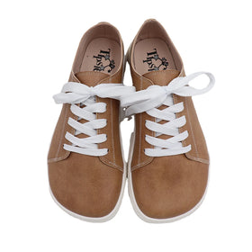 Wide Toe Box Tipsietoes Daily Life Black Genuine Leather Slip-on Fashion Bare Foot Flat Sneakers Women's Spring Autumn Winter