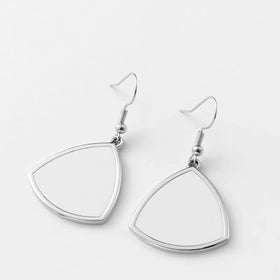 Sublimation Printing Earrings Triangle Shape Blank Metal Earrings