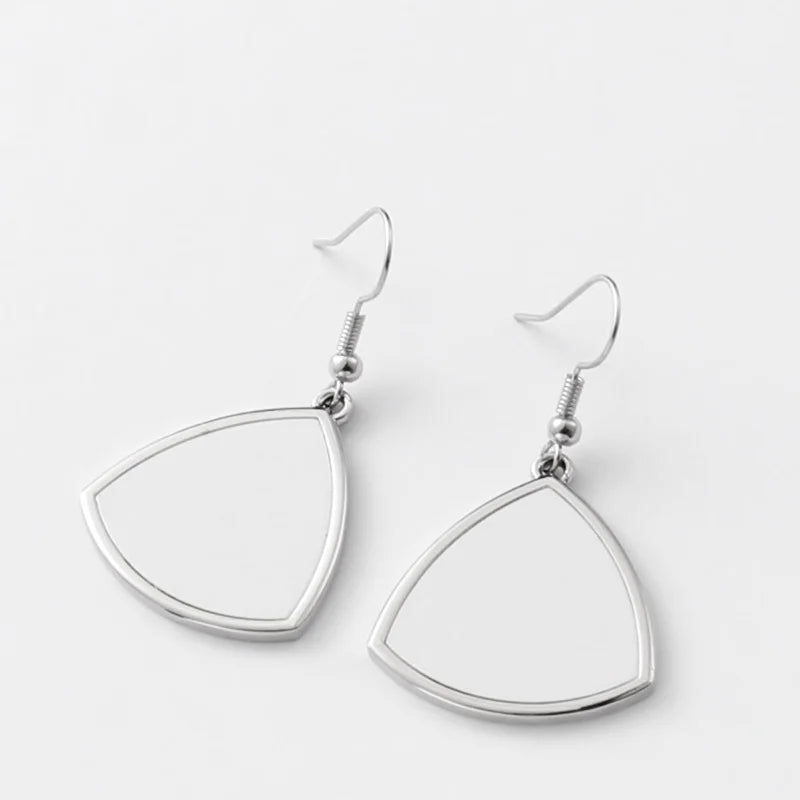 Sublimation Printing Earrings Triangle Shape Blank Metal Earrings