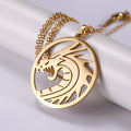 Gold Filled Dragon Necklaces Stainless Steel Dragon Necklace Stainless Steel Pendant 316 Stainless Steel Chain Necklace for Men