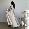 2023 Elegant Long Robe Islamic Dubai Turkey Muslim Women Hijab Abaya Long Sleeve Open Abaya Modest Dress
