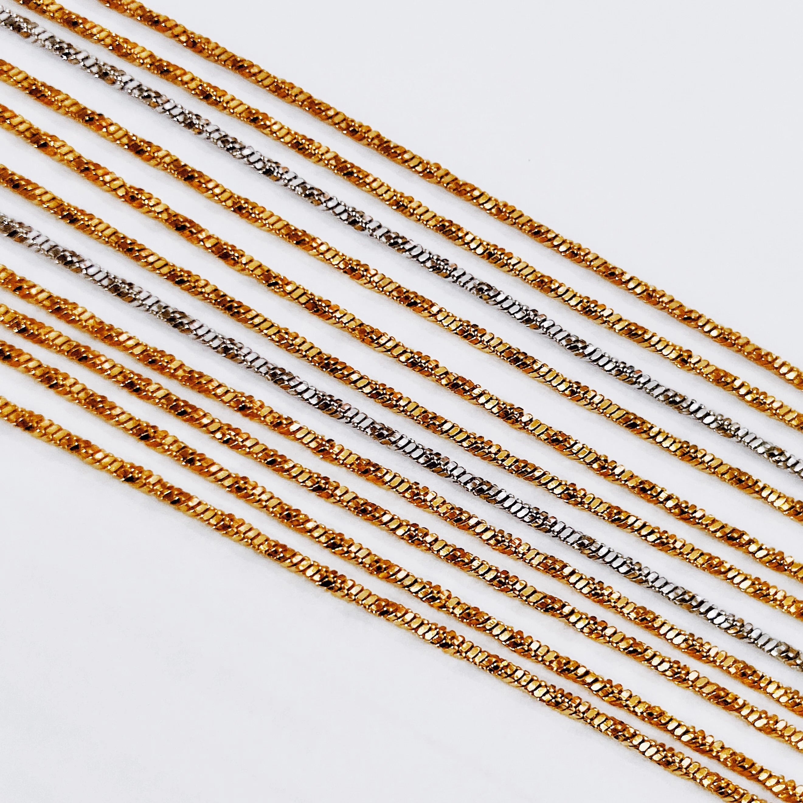 Fashion Trendy Twist Link Chain Choker Simple Hip Hop Snake Chain Necklace Stainless Steel 18k 24k Gold Plated Jewelry for Men