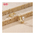 Oro Stylish Women'sHuggies Hoop Earrings With 18K Laminated Gold Plated Brass and Cubic Zirconia Wholesale Earrings Women