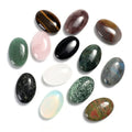 HZ Natural Jade 6cm Soapstone Rose Quartz Handheld Energy Stone for Spa Massage Hot Stone Compress Oval Engraved Palm Stone