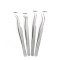 ELITER Factory Stock Stainless Steel 30/40/50/80 Degree Tip Eyelash Tweezers Eyelash Extensible Tweezers