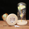 Rose Flower Creative Mother's Day Gift Glowing Simulation Immortal Flower Led Table Lamp for Decoration Bed Light