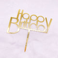 Happy Birthday Acrylic Cake Topper for Wedding Decorations Celebrate with a Joyful Birthday Cake Topper