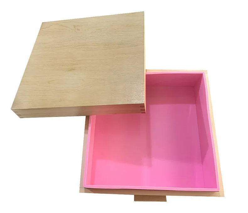 Silicone Soap Mold Flexible 8Kgs Square Loaf Mold with Wood Box and  Cover Handmade DIY Swirl Tool 8000ml for Soap Making