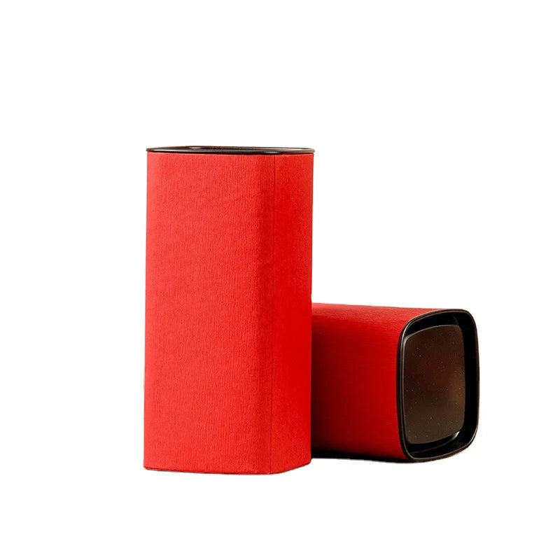 Food Packaging Containers With Lid Kraft Paper Craft Food Storage Recyclable Square Cardboard Tube Tea Powder Can