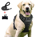 New Custom Mix Color Size No Pull Adjustable Dog Vest Reflective Nylon Large Buckle Reversible Dog Harness With Leash