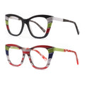 Fashion Cat Eye Glasses Frame Colorful Mixed Acetate Eyeglass Frames Manufacturers Price