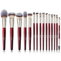 BEILI in Stock New Red Colors 15PCS Makeup Brush Set Hight Quality Make up Brushes Beauty Products for Women